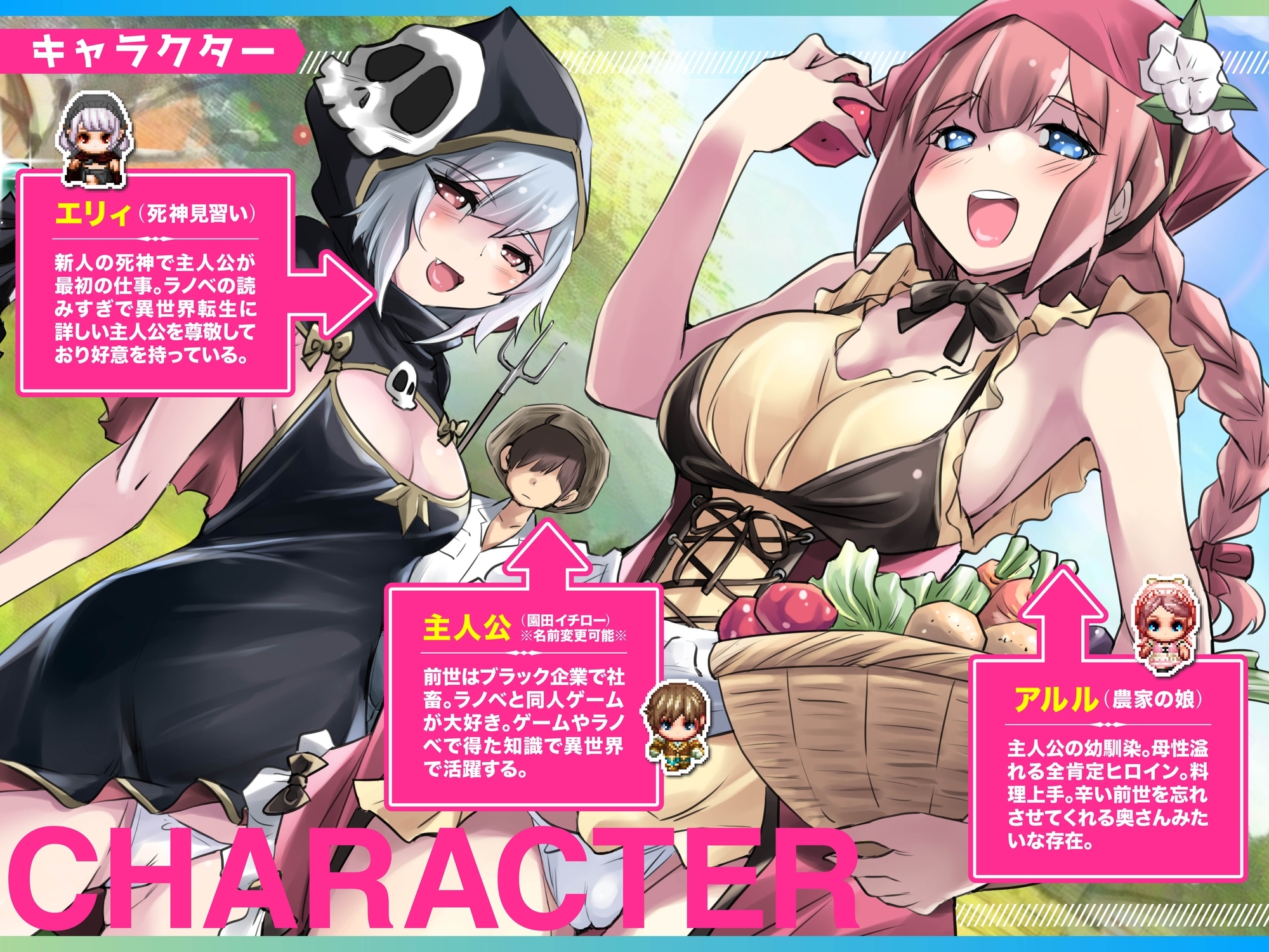 異世界スローライフ牧場〜転生したら最初の村人Aでレベル1固定だったけどチートスキルでハーレム築いて世界も救うお話～ [アトリエTODO]